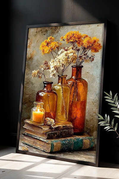 Cadran Tek Parça Oturma Odası Salon Mutfak Çerçeve Görünümlü Mdf Tablo