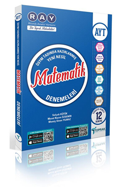 Analiz Yayınları AYT Matematik Ray 12 li Denemeleri Toprak Yayıncılık
