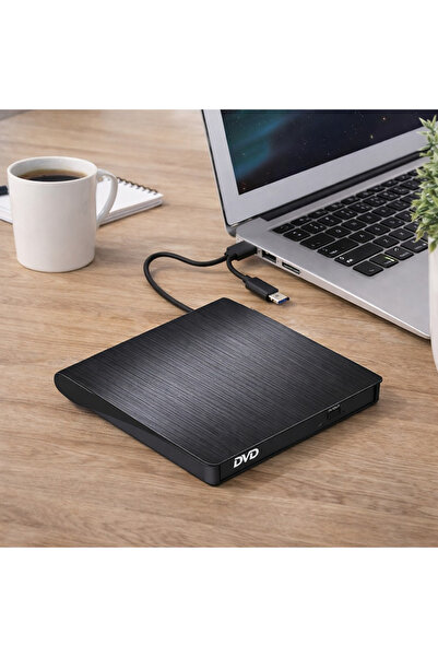 MultiZone Harici DVD RW Taşınabilir Ultra İnce USB 3.0 Type-C CD/DVD Yazıcı O...