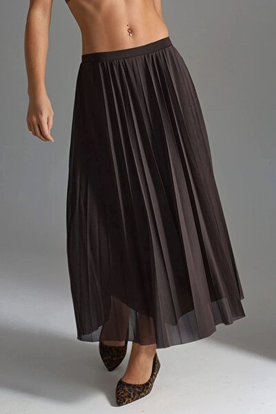 Hiccup Busem High Waist Tulle Maxi Skirt