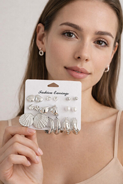 MRK Women's Imported Lightweight Multi-Set Earrings