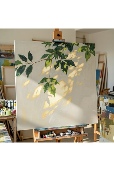 Nurşahın Resimleri El Yapımı Çiçek Kanvas Tablo