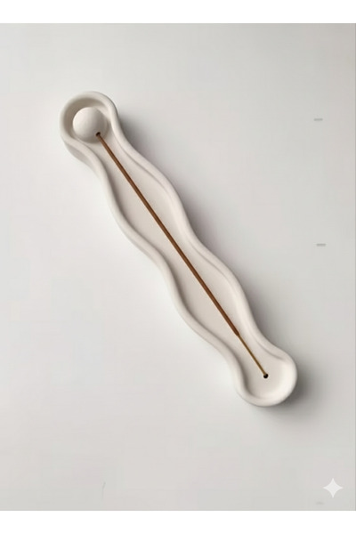 LİSYANTUS HOME Modern Dalgalı Tasarım Minimalist Tütsülük Dekoratif-Obje