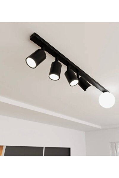 demet habek mylights 100 cm Tavan Avize 4’lü Hareketli GU10 Spot Opal Cam E27...