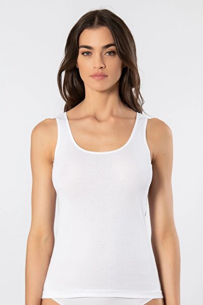 Şahin 6 bucăți maiouri pentru femei, 100% bumbac, cu bretele late