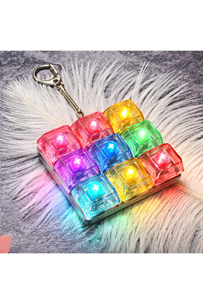 NB market Işıklı klavye 9 tuş stres giderici ses çıkaran ışıklı tuş takımı an...