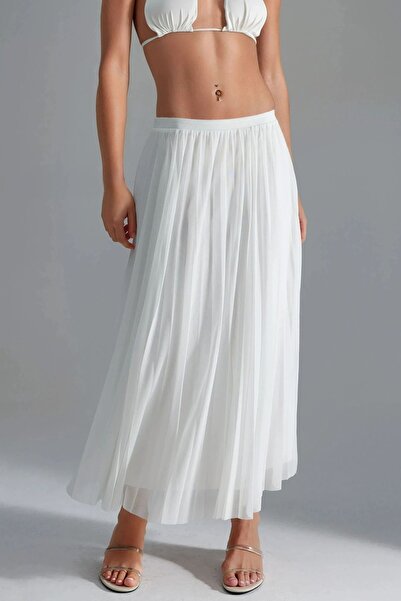 Hiccup Busem High Waist Tulle Maxi Skirt
