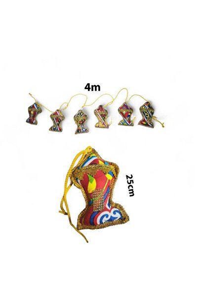 Salam Ramadan or Eid Hanging Soft Filled Lanterns on Rope of 4 Meters Length