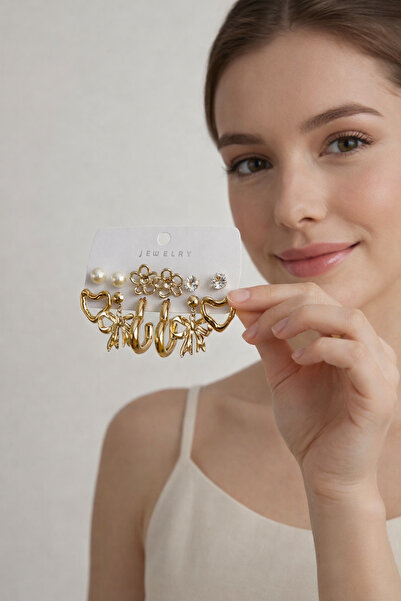 MRK Women's Imported Vip Multiple Set Earrings