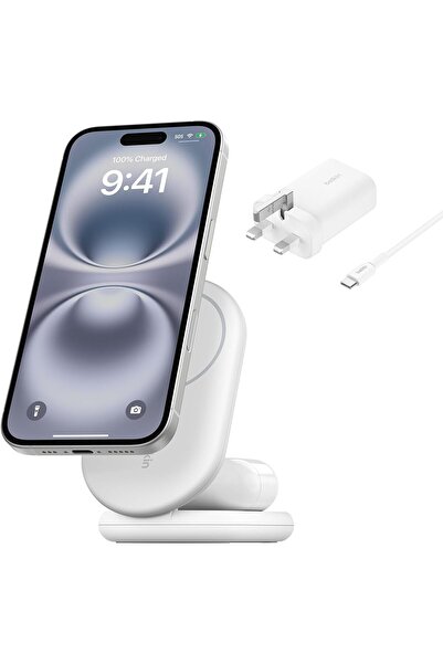 Belkin BoostCharge 2-in-1 Magnetic Foldable Qi2 Charger 15W