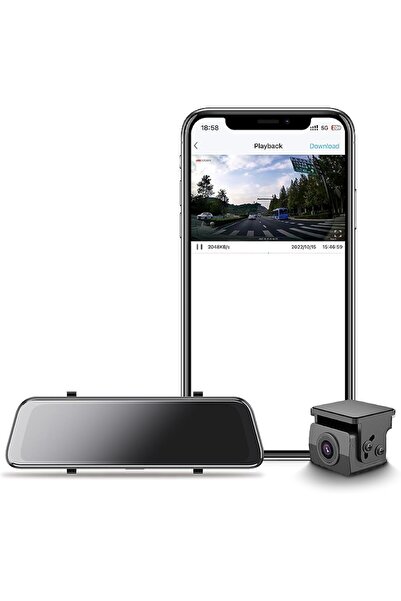 Hikvision N6pro Rearview Dashcam 2K+FUD