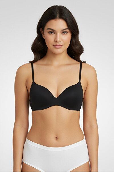 FIT Figure Improving Technology Women 3 Pieces Plain Padded Bra, Multicolor