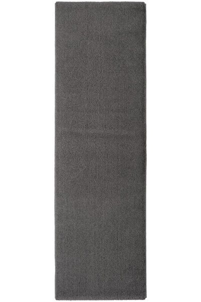 Cool Halı Puffy Antrasit Gri Düz Renk Uzun Modern Kalın Pofuduk Kestirme Pelu...