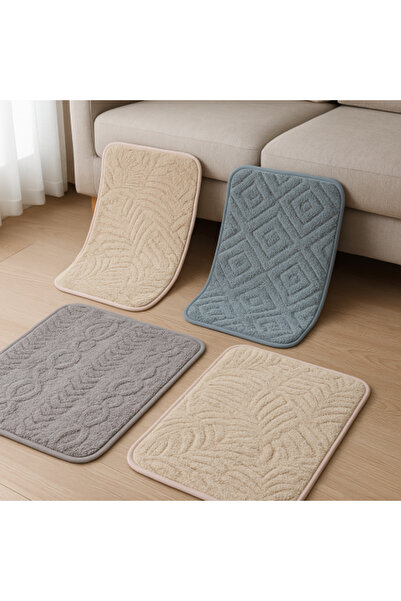 Generic Luxury Cotton Floor Mat with Embossed Patterns