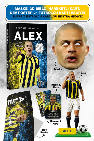 Parodi Yayınları Alex Futbolcu Kitab - Maske, 3D Biblo, Dev Poster, Hareketli...