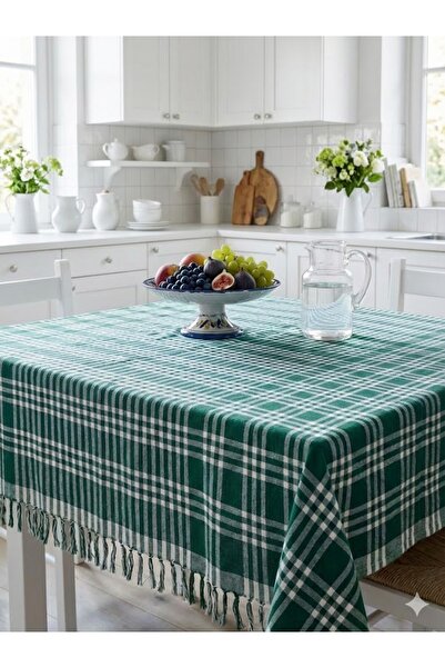 Neva Line Collection 170X170 Pamuklu Potikare Sofra Bezi, Masa Örtüsü, Çok Am...