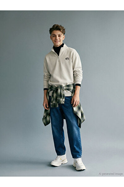 LC Waikiki Блестяща селекция от Shining Store Дънки с широка кройка за момчета