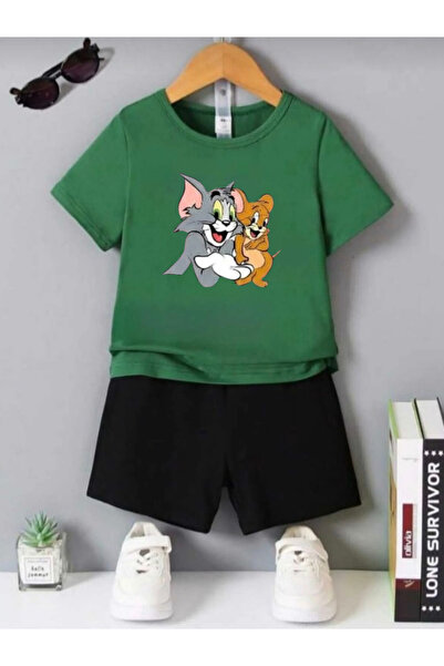 DOCE ELEGANTE طقم صيفي مطبوع للأطفال من توم وجيري