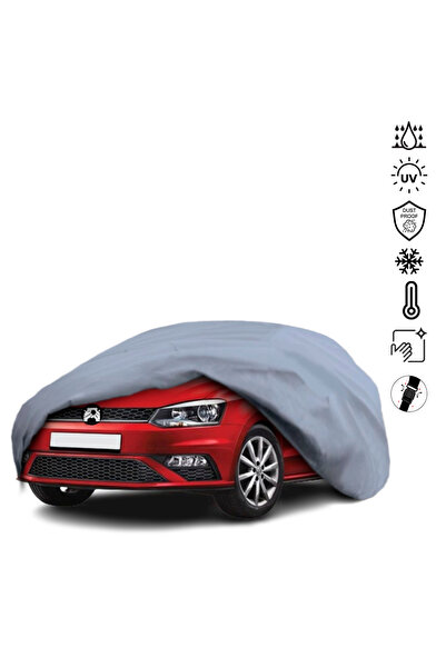 ULTRASHOP Volkswagen Polo (2009–2017) Su Geçirmez Araba Brandası Dış Mekan Ot...