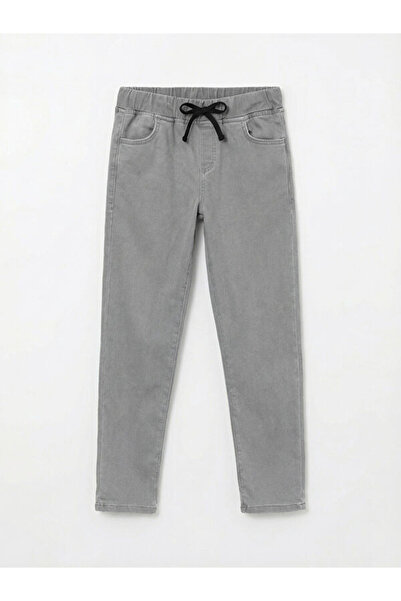 LC Waikiki RMZ GİYİM FARKİLYA Pantaloni din denim pentru băieți, cu șnur în t...