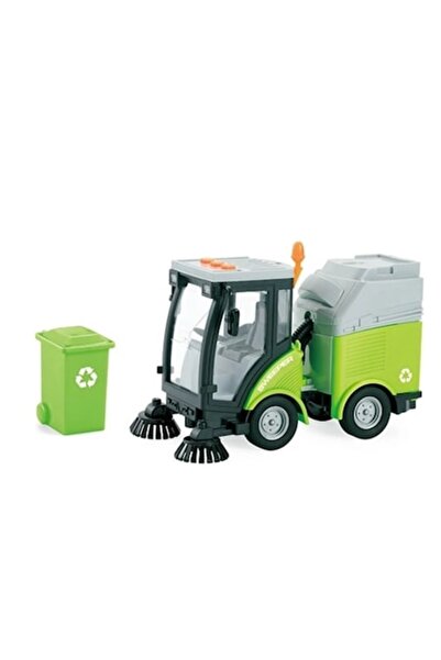 OEM City Service cleaning vehicle with lights and sounds, scale 1:16, green