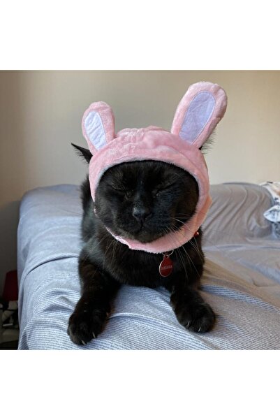 PisiMall Căciuliță Pink Bunny, pentru animale de companie, diverse mărimi