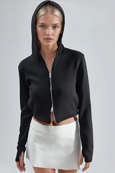 Hiccup Busem Hooded Zippered Regular Cut Jacket