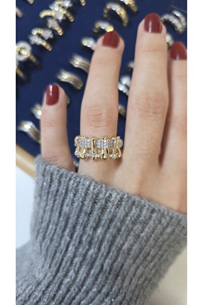 ARTEMİSİA خاتم نسائي بتصميم فاخر ومضيء بلونين قابل للتعديل بدون رقم