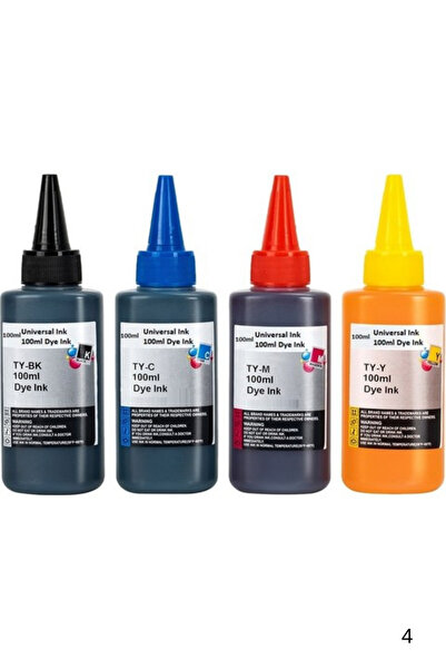 TecHarbor 100 ml Muadil Mürekkep Universal / Epson EcoTank L355,L360,L361,L365,L380,L382,L385,L386 Uyumlu