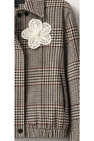 Tasarım Dantel Çiçek Broş