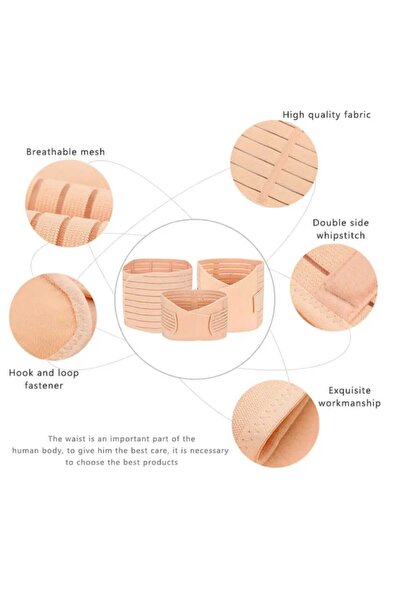 VEYA Postpartum Girdle - Beige 3 Pieces