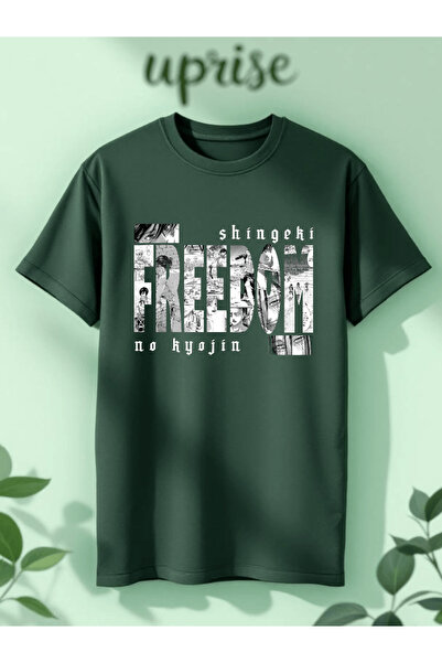 Vordevia Shingeki No Kyojin Freedom Printed Cotton Oversize T-Shirt