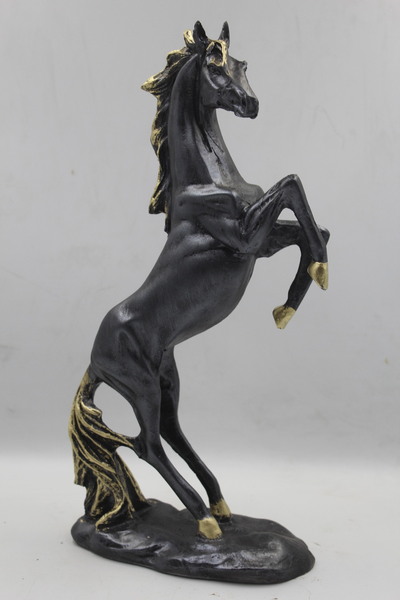 PRENSES DEKOR gümüş altın şahlanan at