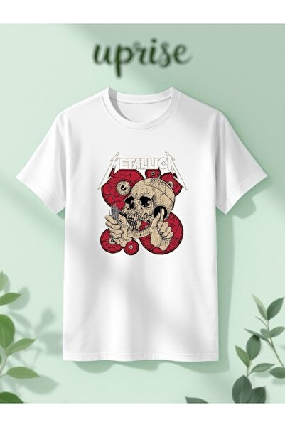 Vordevia Tricou oversize din bumbac cu imprimeu Metallica