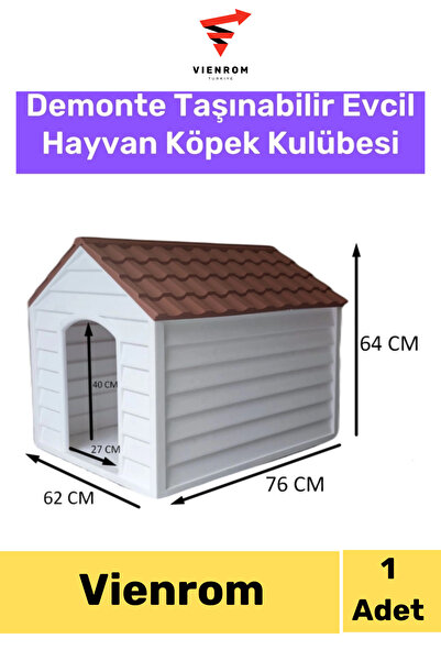 Vienrom #KöpekKulübesi Taşınabilir Demonte Kolay Kurulum Bahçe Ev Yazlık Evci...