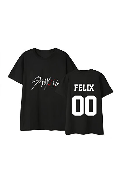 MAGORS Felix Straykids K-Pop Korean Group Printed Unisex Short Sleeve Childre...