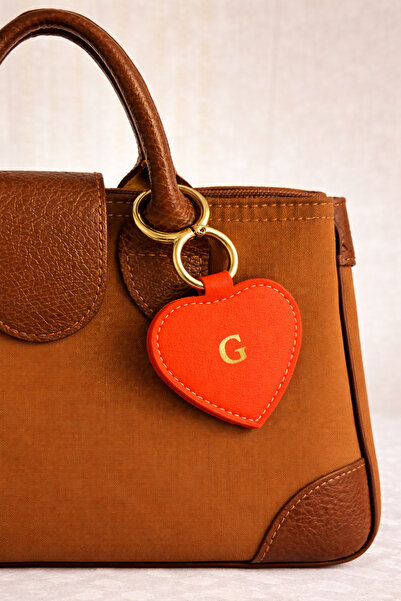 Teo Kişiselleştirilebilir Özel Harfli Deri Anahtarlık – Çanta & Kemer Uyumlu