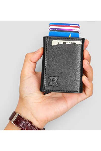 AMENA JELEWRY Automatic Mechanism Card Holder Wallet