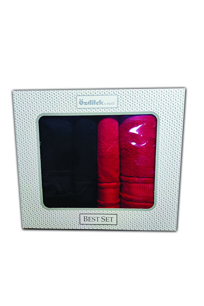 Özdilek أفضل مجموعة للألوان - أسود - أحمر