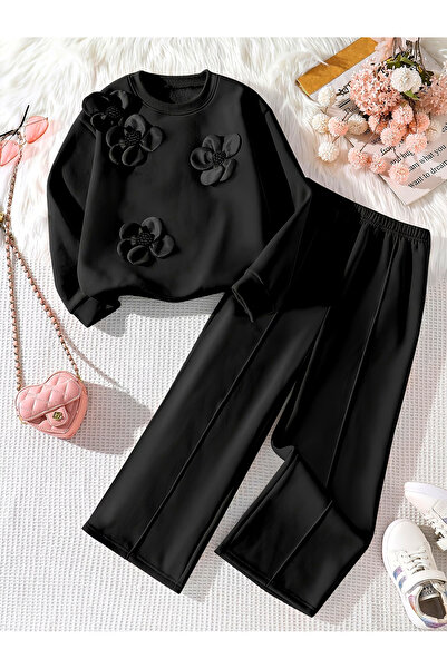 MTL MUTLU BEBBEE KIZ COCUK FİYONK DETAYLI ESORTMAN TAKIMI 3-14 YAŞ