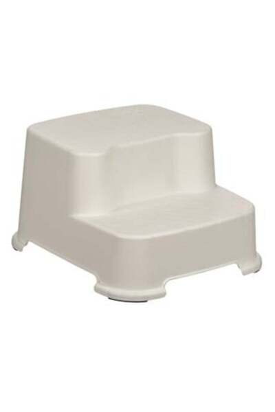OEM Double Step Stool Ecru 30 x 33 x 20.5 cm