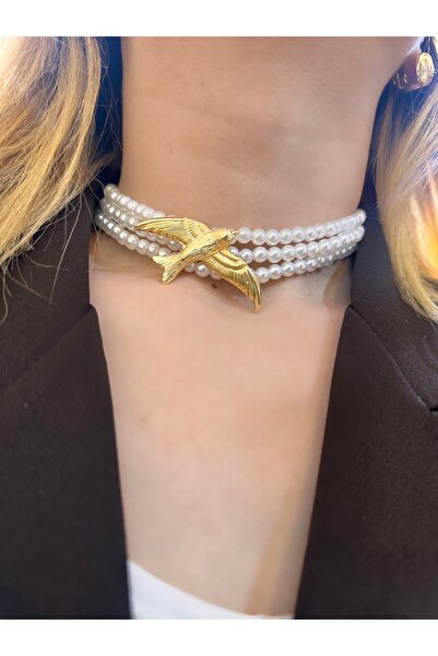 shop Choker İnci Kolye