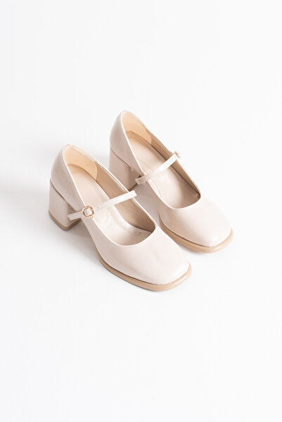 Zerenyus Pantofi cu toc pentru femei Blown Premium Beige Skin