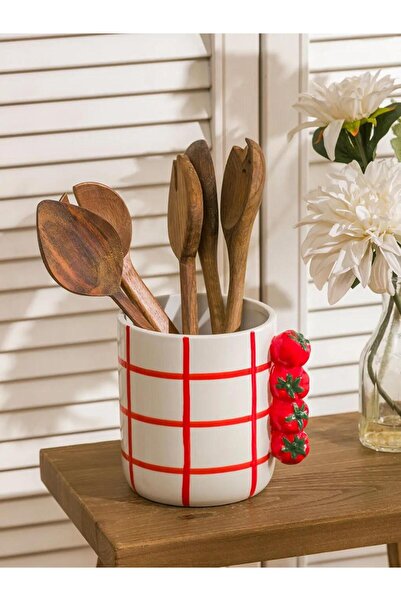 LC Waikiki Mixed Patterned Ceramic Spoon Holder 15 cm (S6)