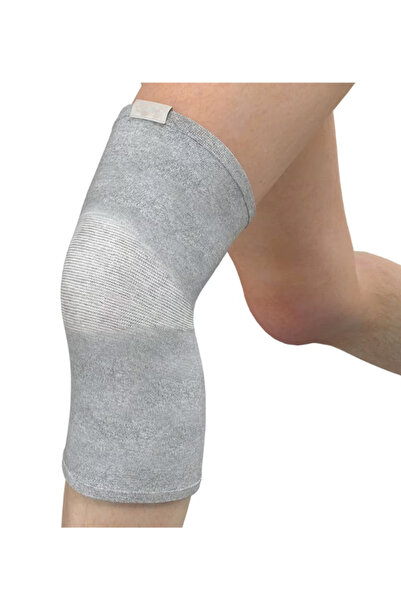 OEM Set of 2 Bamboo compression knee pads, gray, size L, 75-100 kg