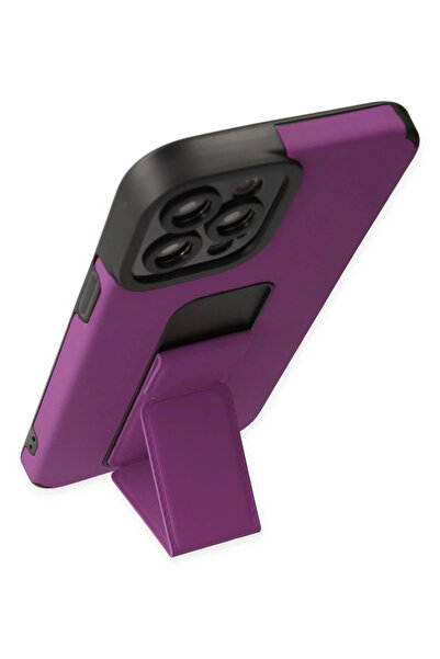 CT STONES حافظة نيو فيس لهاتف آيفون 12 برو ماكس مصنوعة من السيليكون مع حامل ك...