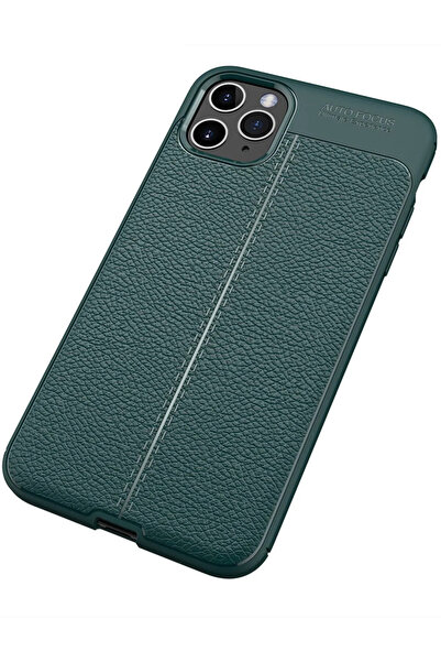 POYRAZ MARKET غطاء Newface لهاتف آيفون 11 برو ماكس بتركيز تلقائي - أخضر