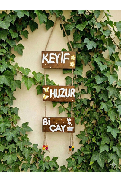 El yapımı ahşap halatlı pano set,Minimal balkon bahçe dekoru,toplam 45/50×15 yer kaplar