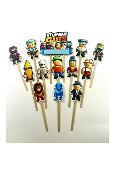 DecoParty Cake Toppers Set Strumble Guys