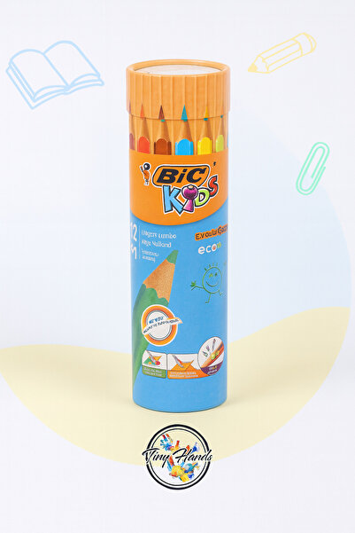 Bic Kids evolution üçgen jumbo kuruboya kalemi 12+1